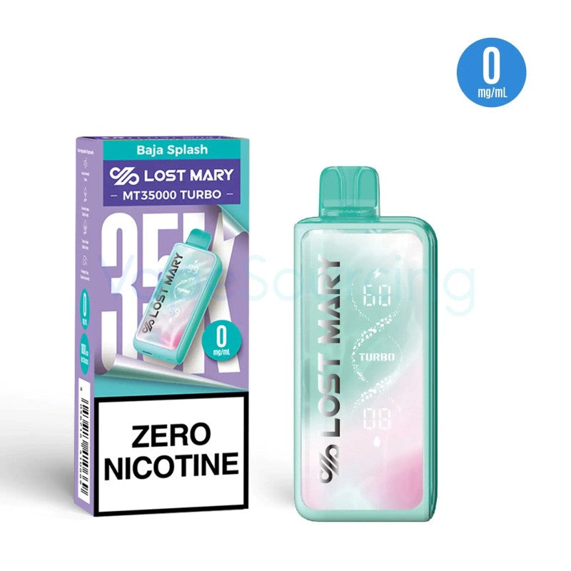 Lost Mary MT35000 Turbo Zero Nicotine Disposable Vape 0%